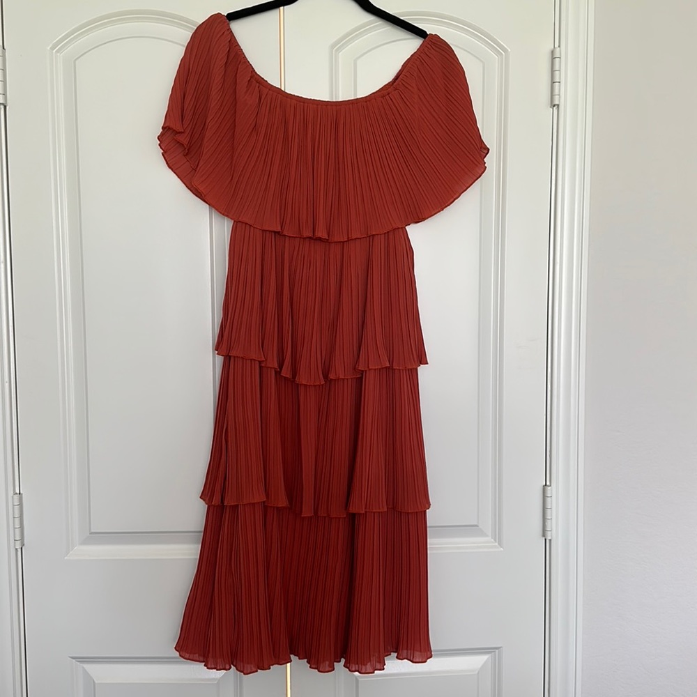 Midi off the shoulder dress